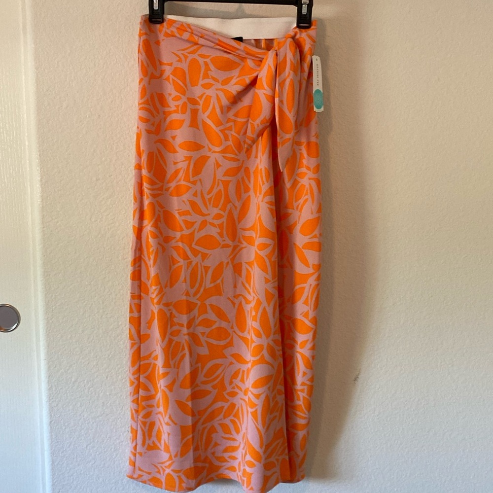SANCTUARY “Beach to City” Midi Orange skirt, size M - Picture 3 of 7